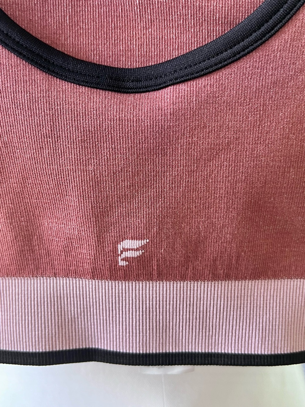 Fabletics Chloe Seamless Sports Bra Tank Dusty Mauve Rose Pink Size S/6 NWT - Picture 6 of 11